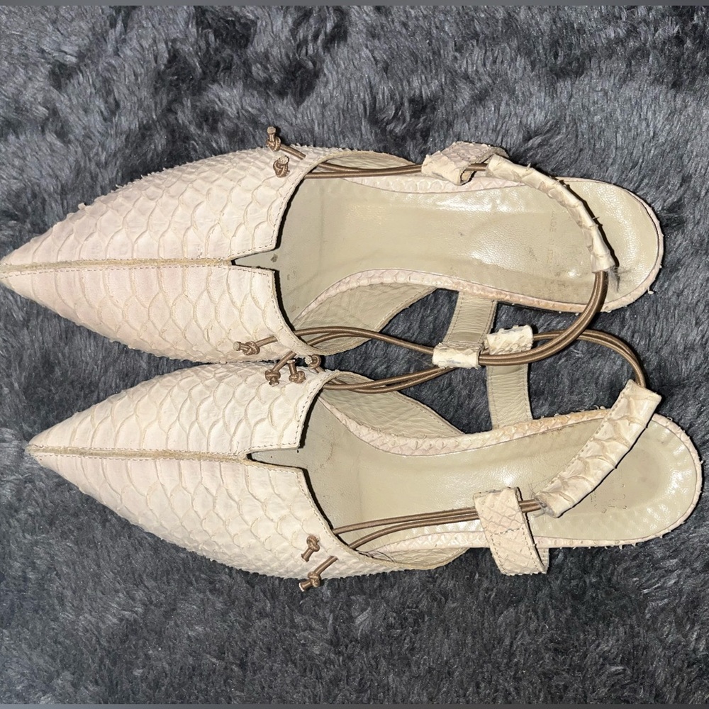 Beige Pointed Toe Shoe